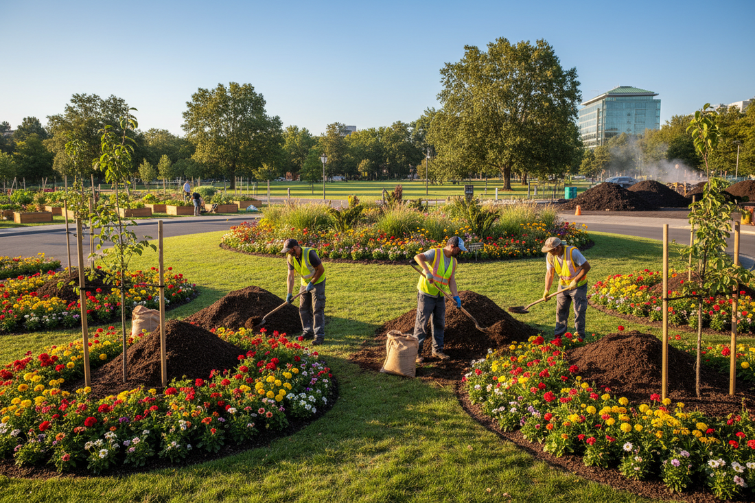 Compost urbano: come viene utilizzato per parchi, rotatorie e verde pubblico