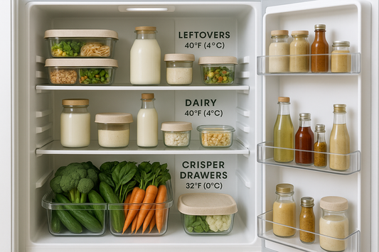 Frigo organizzato, zero sprechi: zone, temperature giuste e contenitori riutilizzabili
