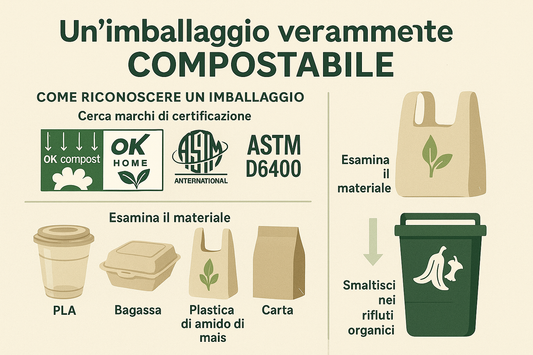 Guida al packaging realmente compostabile e come riconoscerlo