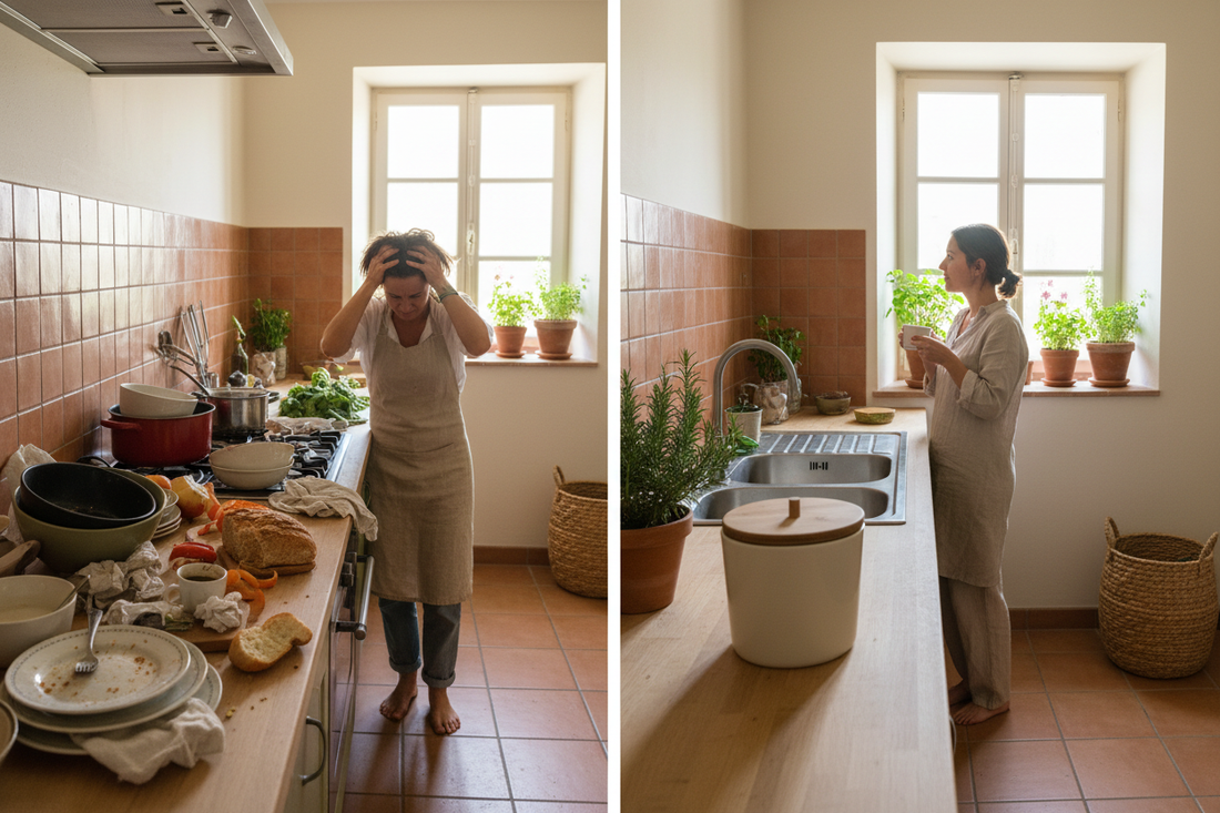 Perché in cucina accumuliamo più stress che piatti (e come eliminarlo senza ristrutturare)