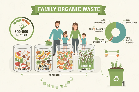 Quanti rifiuti organici produce davvero una famiglia in un anno